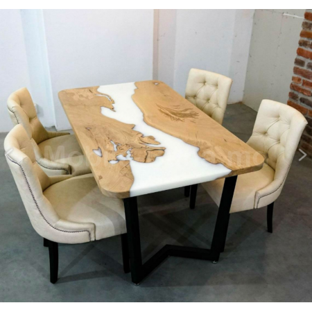 Стол кухонный из эпоксидной смолы А-35